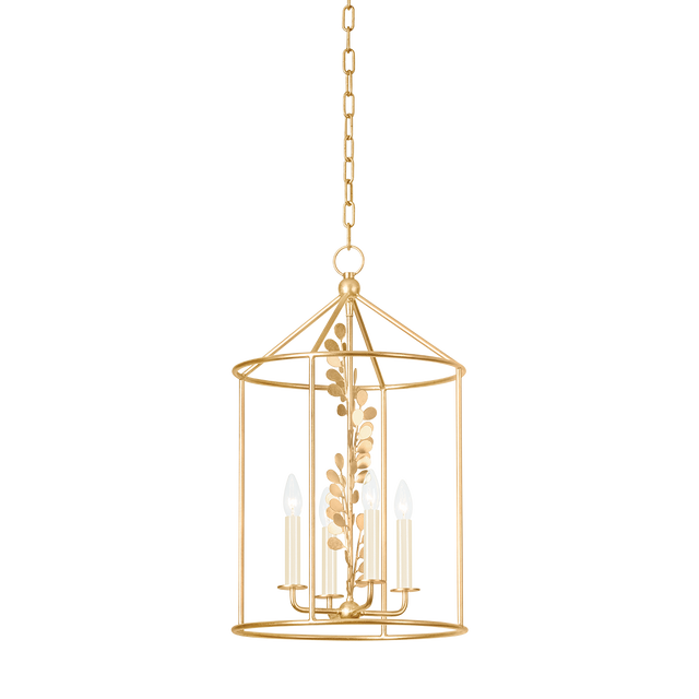 Troy Lighting Adrienne Vintage Gold Leaf 15.5W x 15.5L x 26H Candleholder