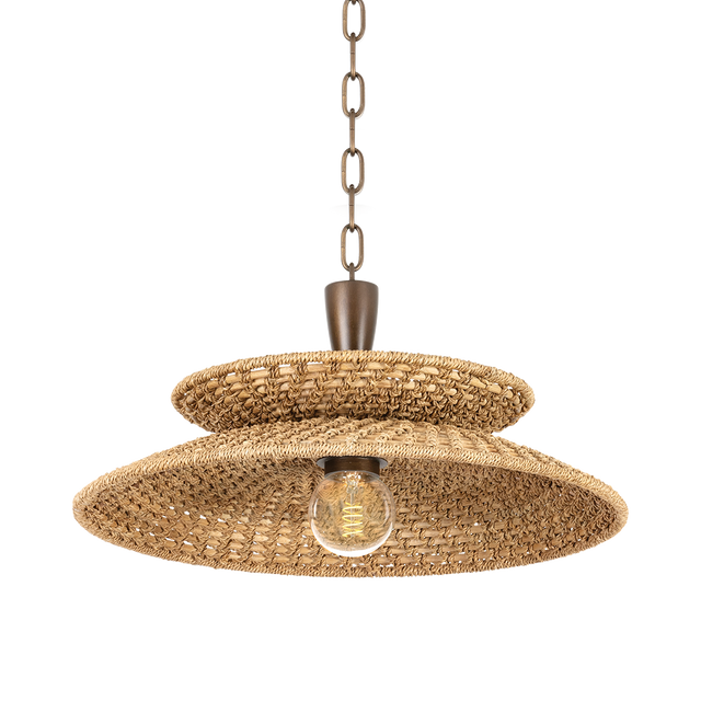 Troy Lighting Landry BRONZE LEAF 20W x 20L x 10H Pendant