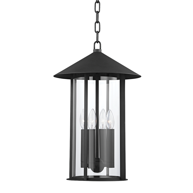Troy Lighting Long Beach TEXTURED BLACK 13W x 13L x 20H Candleholder