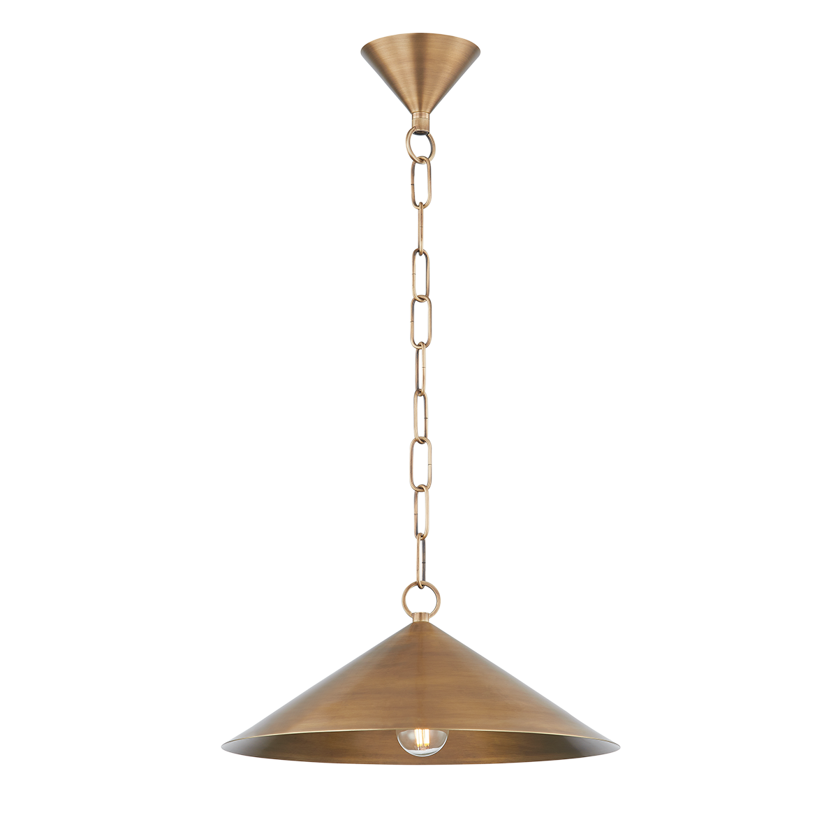 Troy Lighting Midvale PATINA BRASS 14.75W x 14.75L x 6.25H Pendant