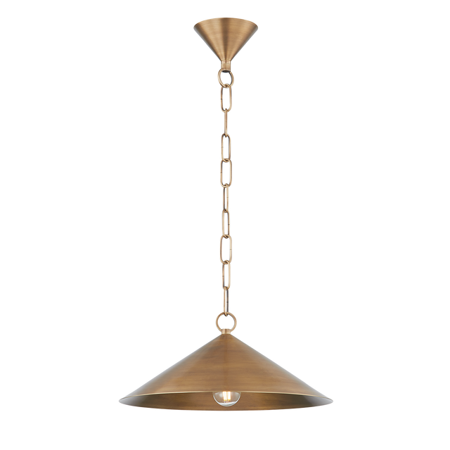 Troy Lighting Midvale PATINA BRASS 14.75W x 14.75L x 6.25H Pendant