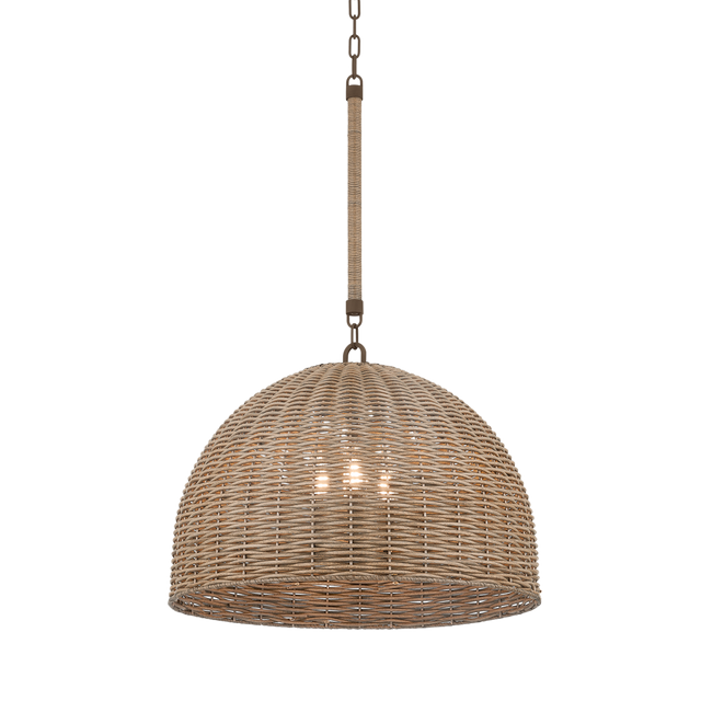 Troy Lighting Huxley TEXTURED BRONZE 24W x 24L x 17.25H Pendant