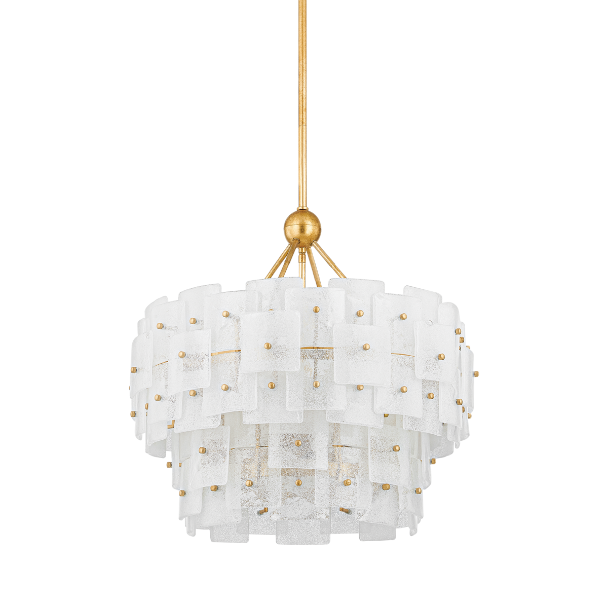 Troy Lighting Jacik Vintage Gold Leaf 24W x 24L x 23.25H Chandelier