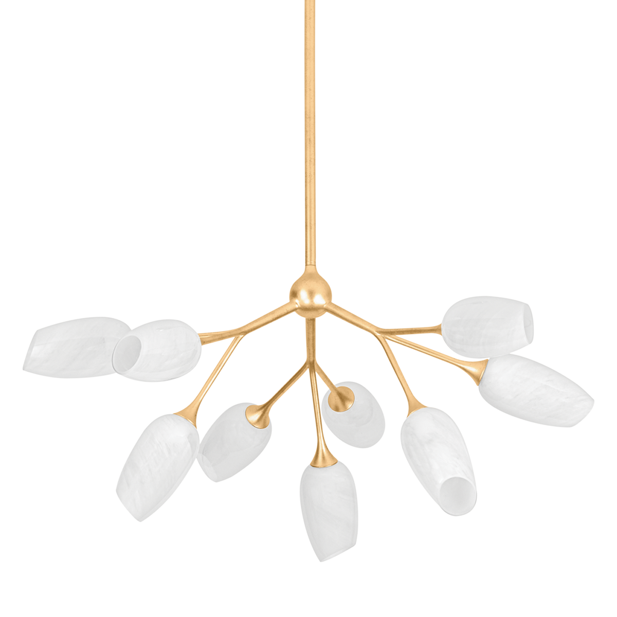 Troy Lighting Aldean Vintage Gold Leaf 34W x 34L x 15.25H Chandelier