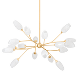 Troy Lighting Aldean Vintage Gold Leaf 44W x 44L x 24.5H Chandelier