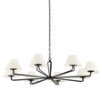 Troy Lighting Ozias BLACK IRON 50W x 50L x 11.5H Chandelier