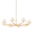 Troy Lighting Ozias VINTAGE GOLD LEAF 50W x 50L x 11.5H Chandelier