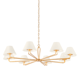 Troy Lighting Ozias VINTAGE GOLD LEAF 50W x 50L x 11.5H Chandelier