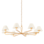 Troy Lighting Ozias VINTAGE GOLD LEAF 50W x 50L x 11.5H Chandelier
