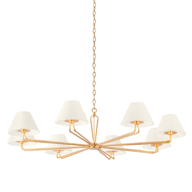 Troy Lighting Ozias VINTAGE GOLD LEAF 50W x 50L x 11.5H Chandelier