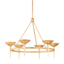 Troy Lighting Cecilia VINTAGE GOLD LEAF 40W x 40L x 30H Chandelier