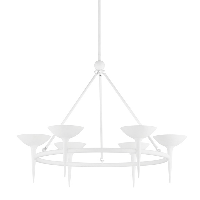 Troy Lighting Cecilia GESSO WHITE 40W x 40L x 30H Chandelier