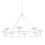 Troy Lighting Cecilia GESSO WHITE 55W x 55L x 35H Chandelier