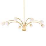 Troy Lighting Orinda VINTAGE GOLD LEAF 54.25W x 54.25L x 14H Chandelier