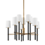 Troy Lighting Belvedere PATINA BRASS 32W x 32L x 21.25H Chandelier
