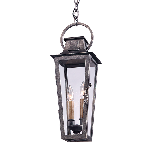 Troy Lighting Parisian Square AGED PEWTER 7W x 7L x 20.5H Candleholder