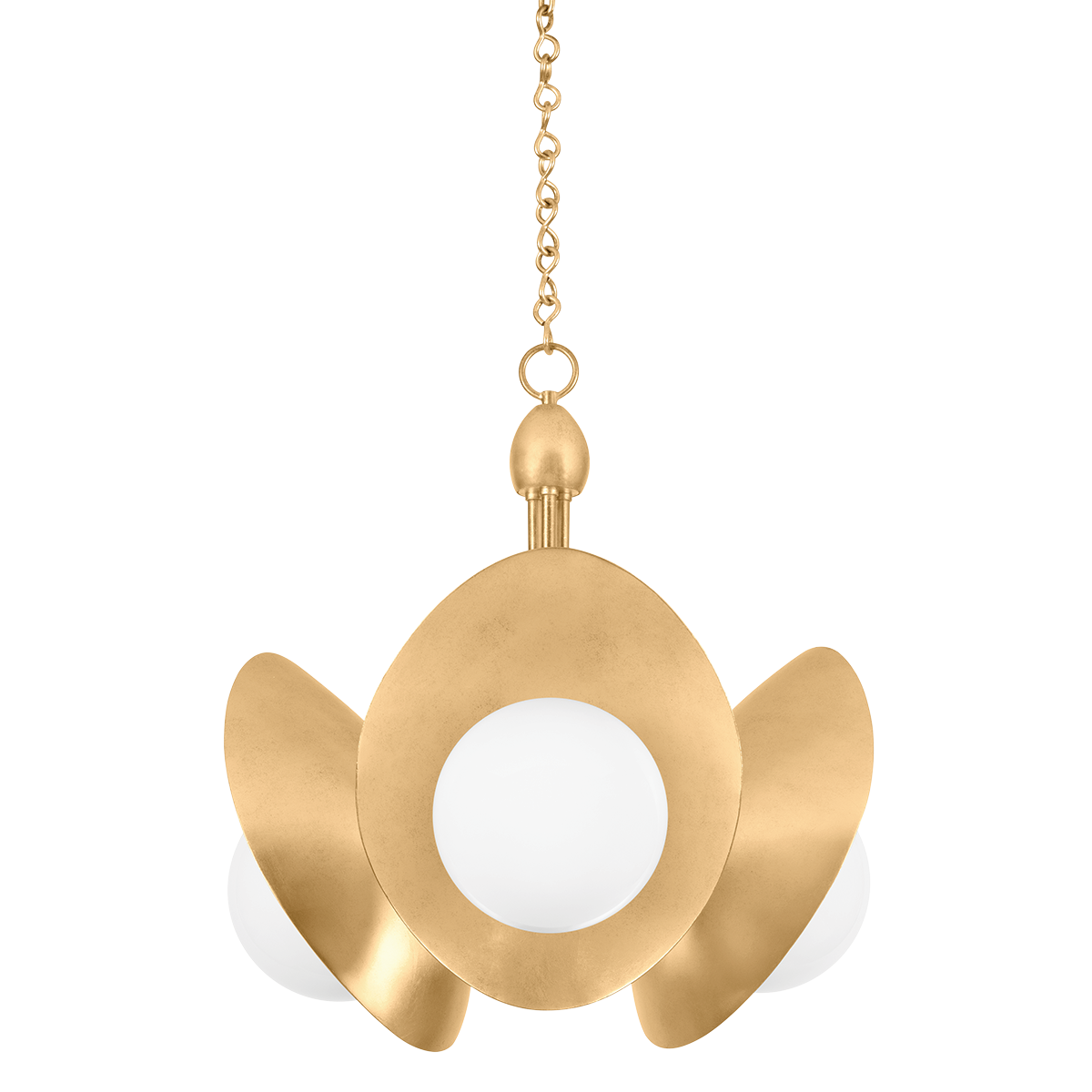 Troy Lighting Olson VINTAGE GOLD LEAF 24.25W x 24.25L x 22.25H Chandelier