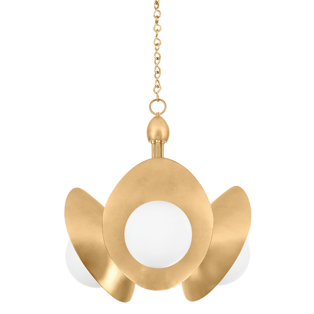 Troy Lighting Olson VINTAGE GOLD LEAF 24.25W x 24.25L x 22.25H Chandelier