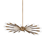 Troy Lighting Obie Patina Brass/Bronze 36.25W x 36.25L x 9.25H Chandelier