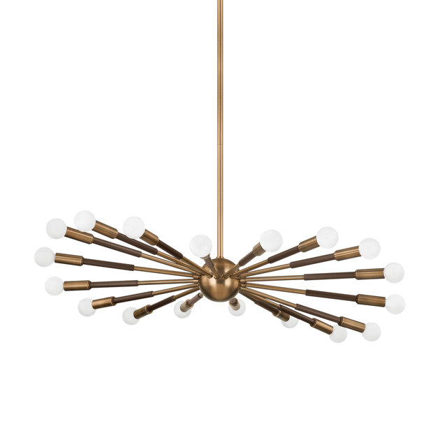 Troy Lighting Obie Patina Brass/Bronze 36.25W x 36.25L x 9.25H Chandelier