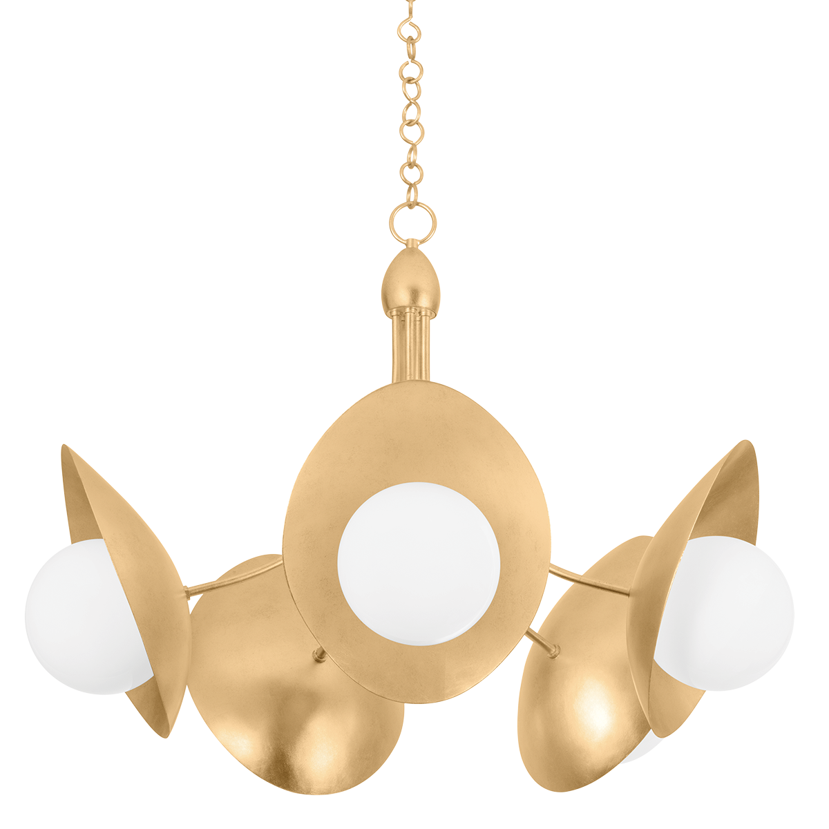 Troy Lighting Olson VINTAGE GOLD LEAF 38.25W x 38.25L x 26H Chandelier