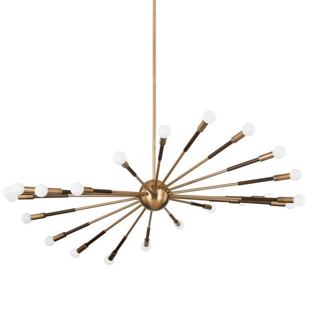 Troy Lighting Obie Patina Brass/Bronze 50.75W x 50.75L x 11.5H Chandelier