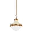 Troy Lighting Maxton PATINA BRASS AND SOFT SAND 13.5W x 13.5L x 13.75H Pendant