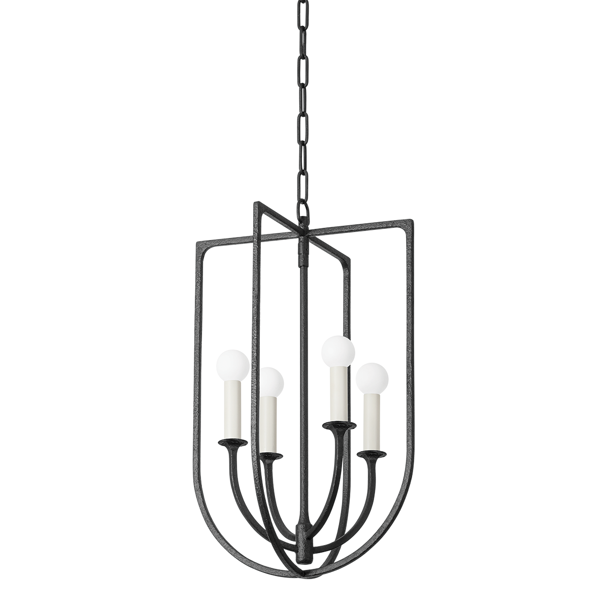 Troy Lighting Kael BLACK IRON 14W x 14L x 23H Candleholder