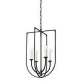 Troy Lighting Kael BLACK IRON 14W x 14L x 23H Candleholder
