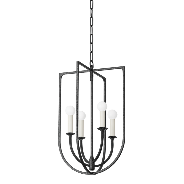 Troy Lighting Kael BLACK IRON 14W x 14L x 23H Candleholder