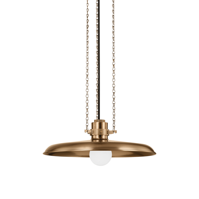 Troy Lighting Rainhill PATINA BRASS 16W x 16L x 6.5H Pendant