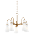 Troy Lighting Maple PATINA BRASS 27.25W x 27.25L x 20.25H Chandelier