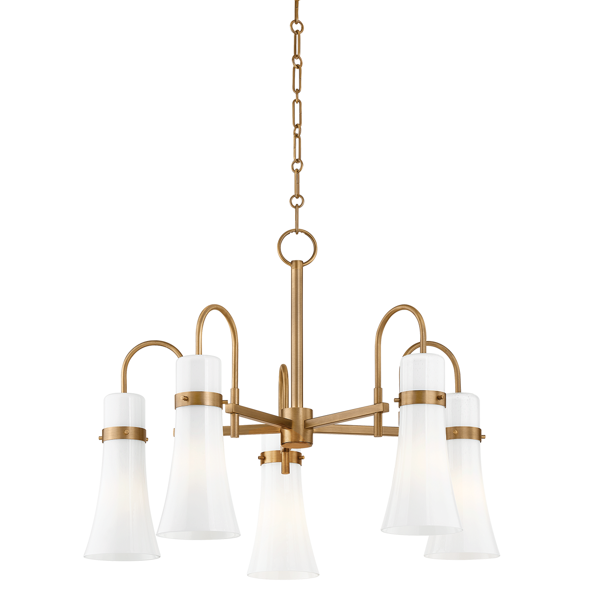 Troy Lighting Maple PATINA BRASS 27.25W x 27.25L x 20.25H Chandelier