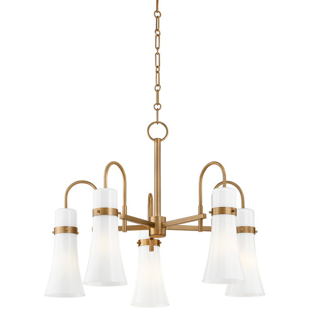 Troy Lighting Maple PATINA BRASS 27.25W x 27.25L x 20.25H Chandelier
