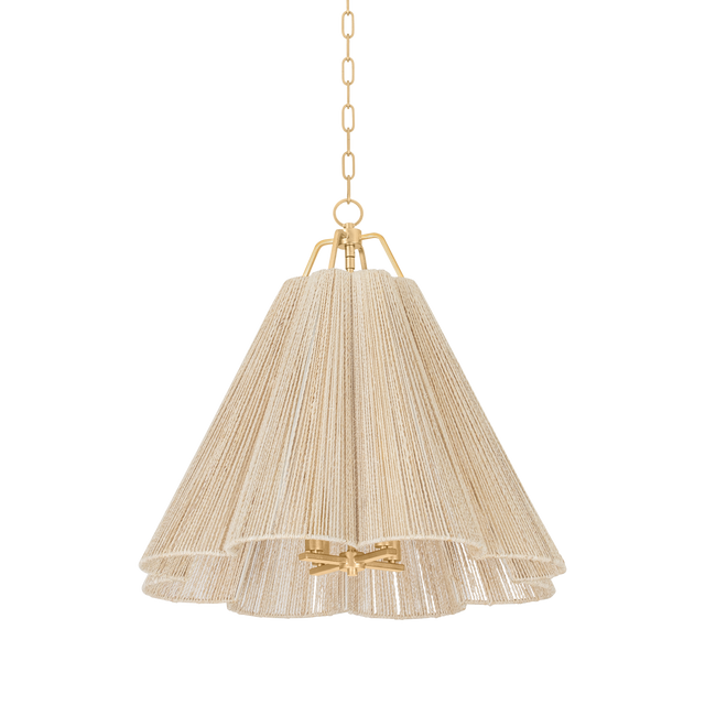 Troy Lighting Sonoma Vintage Gold Leaf 27.5W x 27.5L x 25.5H Pendant