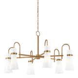 Troy Lighting Maple PATINA BRASS 38W x 38L x 21.5H Chandelier