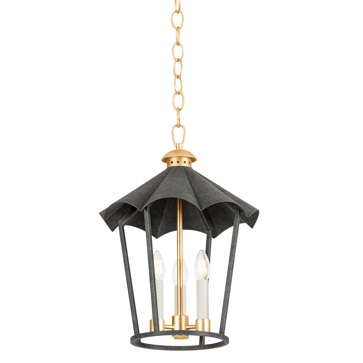 Troy Lighting Wildomar VINTAGE GOLD LEAF/FRENCH IRON 13.5W x 13.5L x 18.75H Candleholder