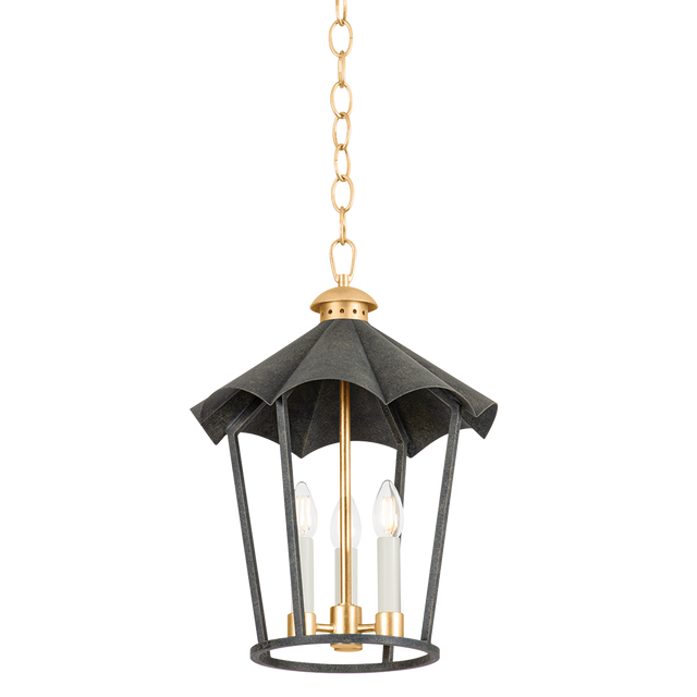 Troy Lighting Wildomar VINTAGE GOLD LEAF/FRENCH IRON 13.5W x 13.5L x 18.75H Candleholder