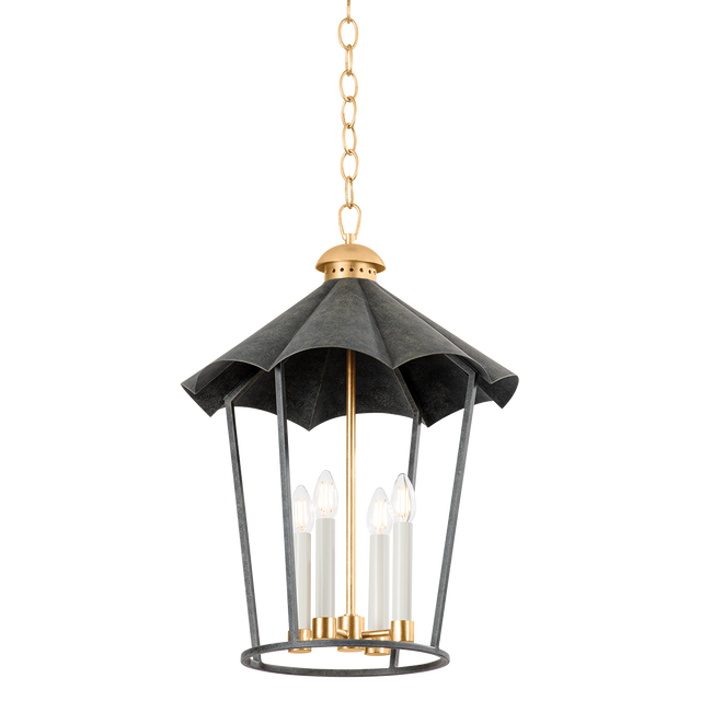 Troy Lighting Wildomar VINTAGE GOLD LEAF/FRENCH IRON 17.5W x 17.5L x 24.25H Candleholder