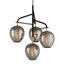 Troy Lighting Odyssey TEXTURED BLACK & POLISH NICKEL 24W x 24L x 29H Chandelier