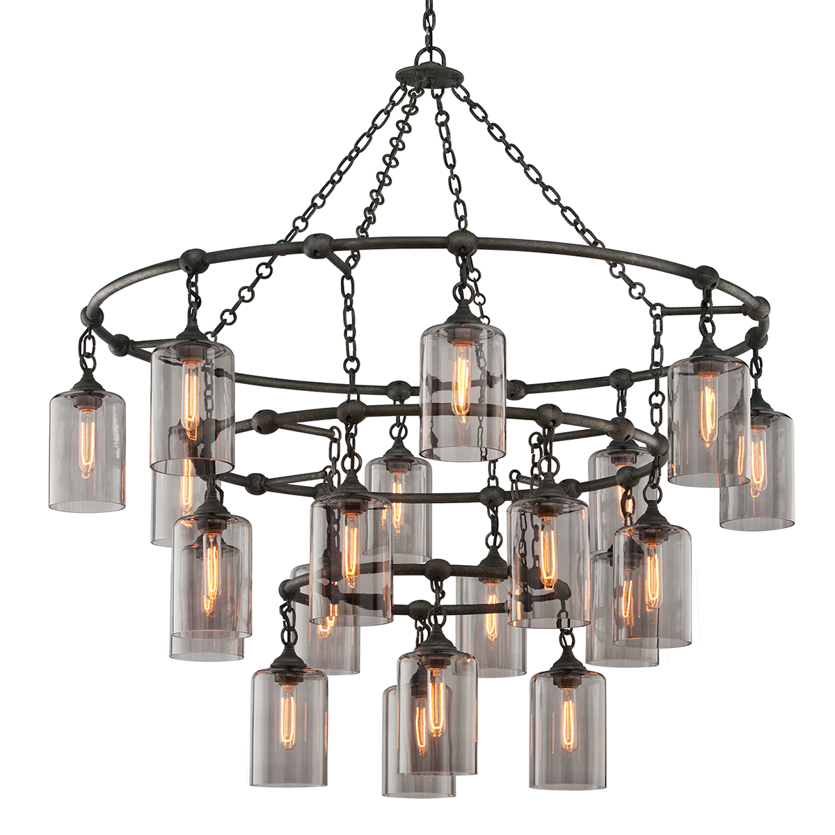 Troy Lighting Gotham AGED PEWTER 51.75W x 53.5H Chandelier