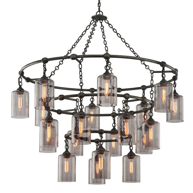 Troy Lighting Gotham AGED PEWTER 51.75W x 53.5H Chandelier