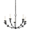 Troy Lighting Florian BLACK IRON 28W x 28L x 17.25H Chandelier