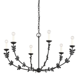 Troy Lighting Florian BLACK IRON 40W x 40L x 22H Chandelier