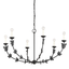 Troy Lighting Florian BLACK IRON 40W x 40L x 22H Chandelier
