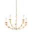 Troy Lighting Florian VINTAGE GOLD LEAF 28W x 28L x 17.25H Chandelier