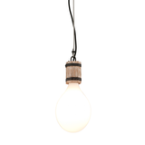 Troy Lighting Fulton RUSTY IRON W SALVAGED WOOD 7W x 7L x 15H Pendant