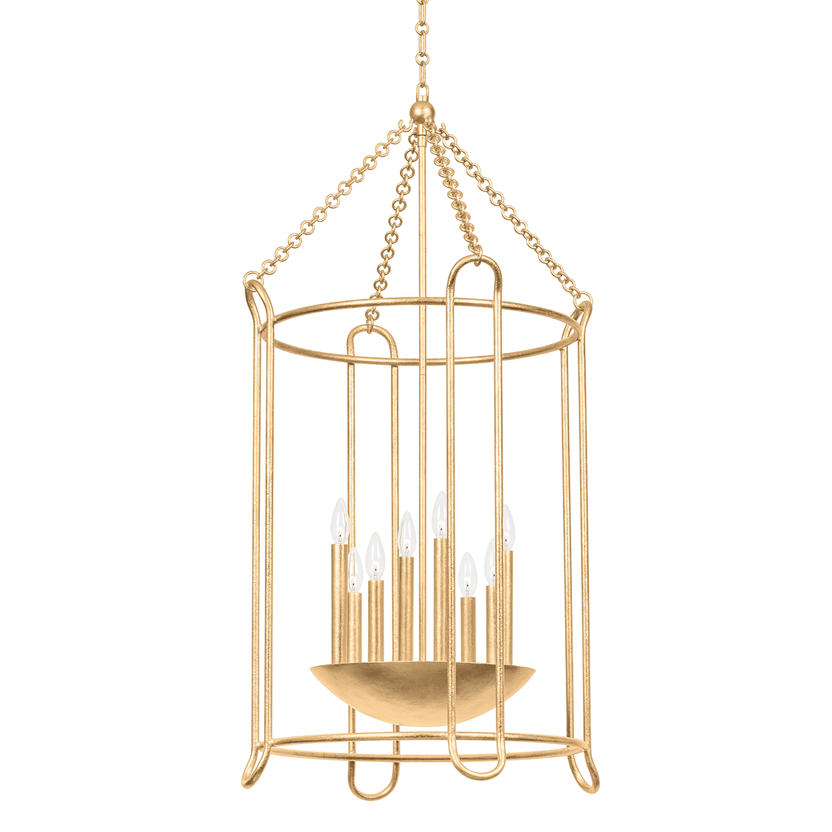 Troy Lighting Lassen VINTAGE GOLD LEAF 24.25W x 24.25L x 48H Candleholder