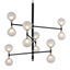Troy Lighting Andromeda TEXTURED BLACK & POLISH NICKEL 42W x 42L x 37.5H Chandelier