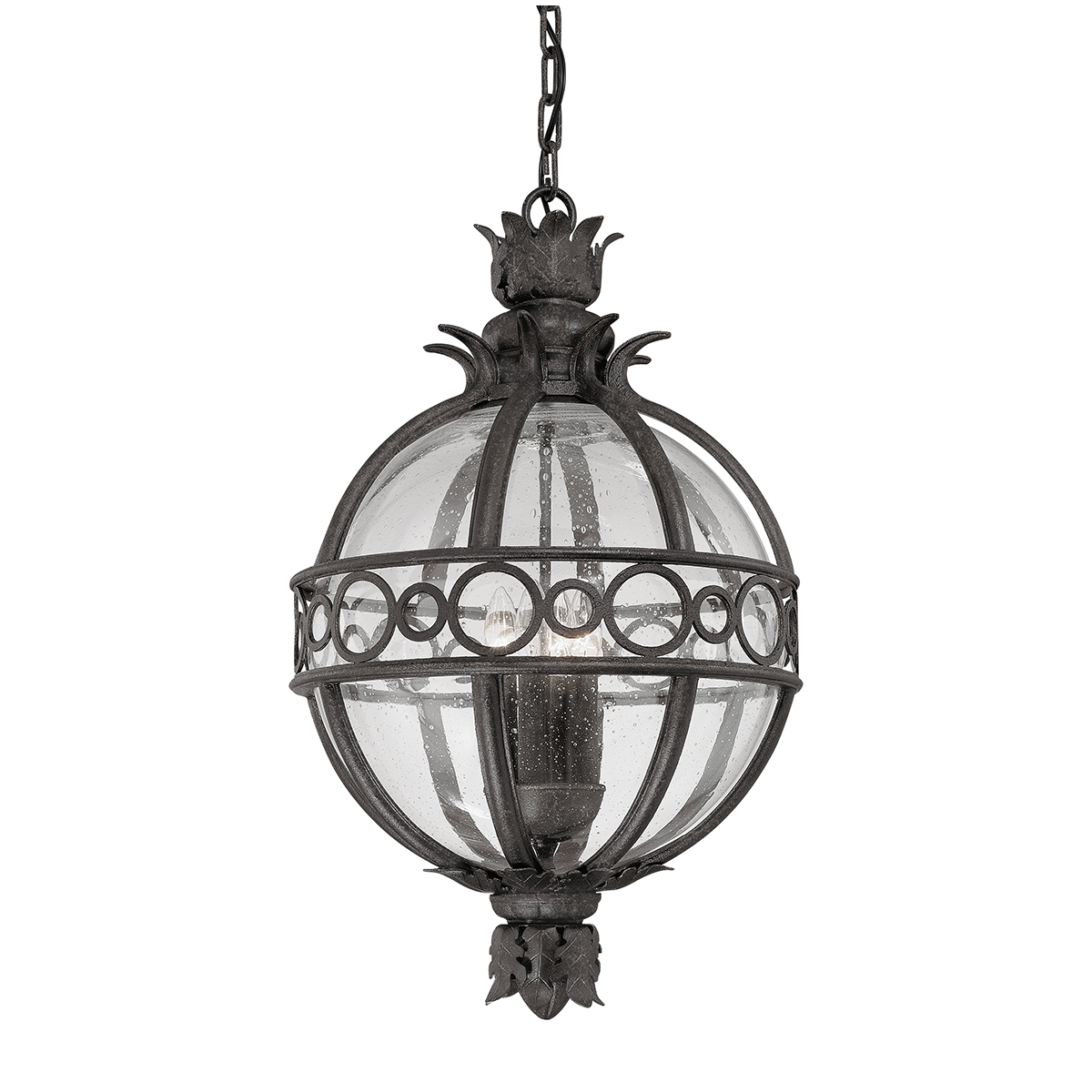Troy Lighting Campanile FRENCH IRON 13.75W x 13.75L x 23.5H Candleholder